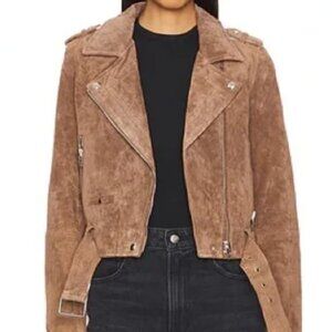 BLANKNYC Morning Suede Moto Jacket